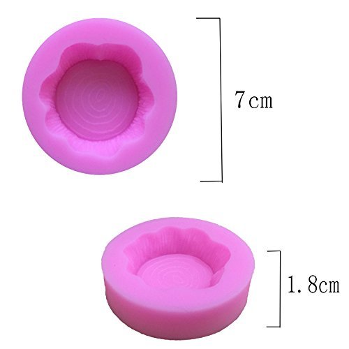 3D Stump Cake Cupcake Mold Silicone Fondant Mold Baking Mold Soap Chocolate Mold N2