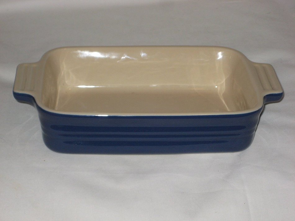 Le Creuset Blue 7x5x2 Inch Stoneware Casserole Baking Dish #10-32