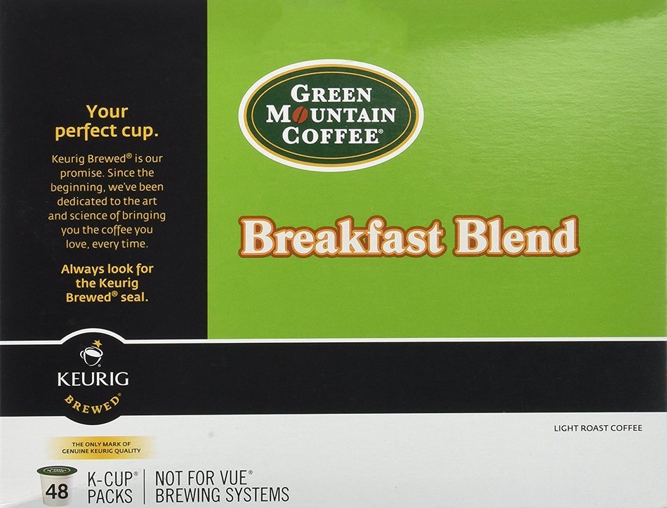 Green Mountain Coffee Breakfast Blend, K-Cup Portion Pack for Keurig K-Cup Brewers - 48 Count N5