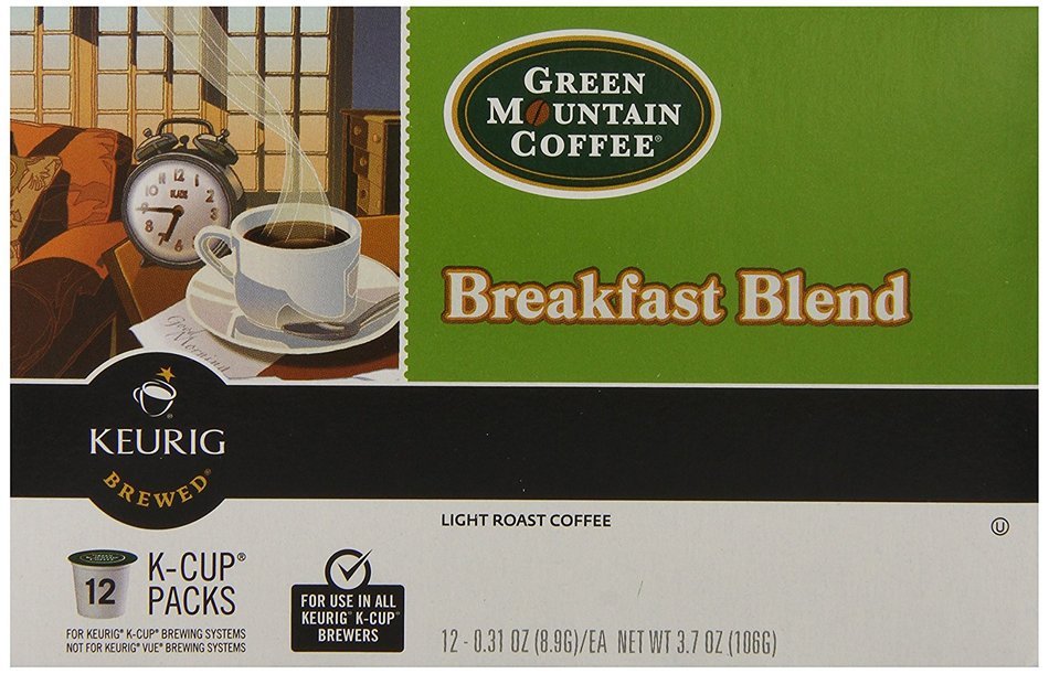 Green Mountain Coffee Breakfast Blend, K-Cup Portion Pack for Keurig K-Cup Brewers - 48 Count N12