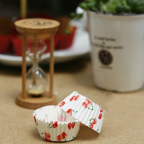 Chocolate Mold Cherry Pattern Paper Baking Cups Cake DIY Mini shopping N2