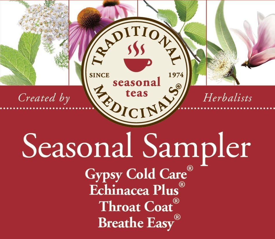 Traditional Medicinals Seasonal Tea Sampler Variety Pack, 16 Tea Bags N6