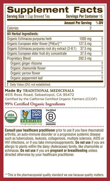 Traditional Medicinals Seasonal Tea Sampler Variety Pack, 16 Tea Bags N35