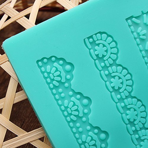 Large Fondant Cake Decorating Mould Lace Mold Silicone Mat N4