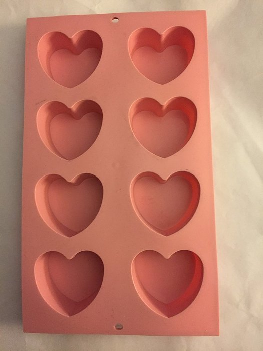 Valentine Moul'flex Heart Shaped 8 Cavity Flexible Silicon Cake Baking Molds