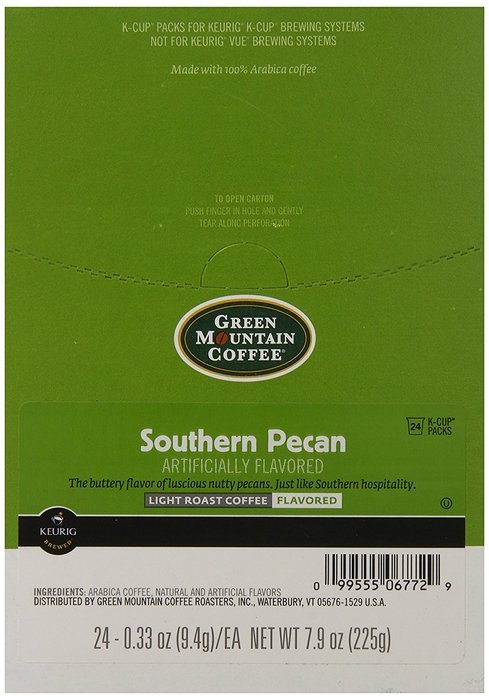 Green Mountain Coffee Southern Pecan, Light Roast, K-Cup Portion Pack for Keurig Brewers 24-Count N5