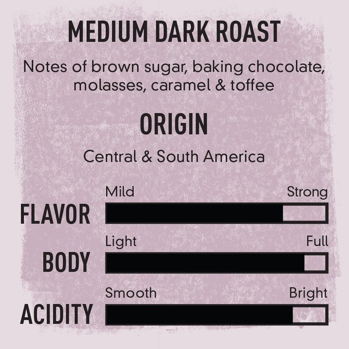 Happy Belly Espresso Roast Organic Fairtrade Coffee, Medium Dark Roast, Whole Bean, 12 ounce N3