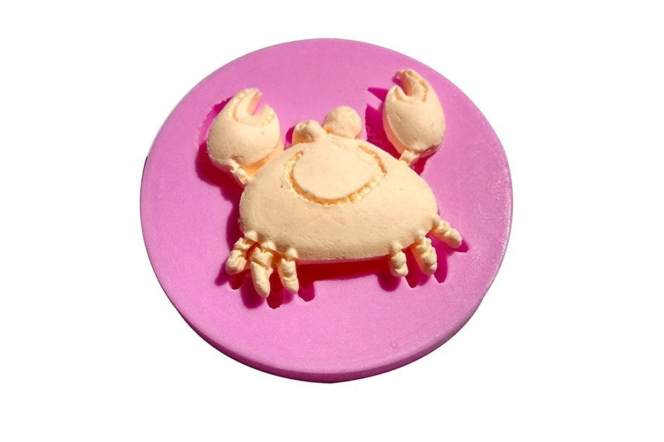 Wocuz MK591 Silicone Single 3d Crab Shape Fondant Mold Candy Making Mold Cake Decoration Gum Mould