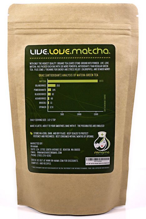Matcha Green Tea Powder Organic 100% USDA - Premium Culinary Grade - 100gms (3.5oz) - Lattes, Smoothies N2