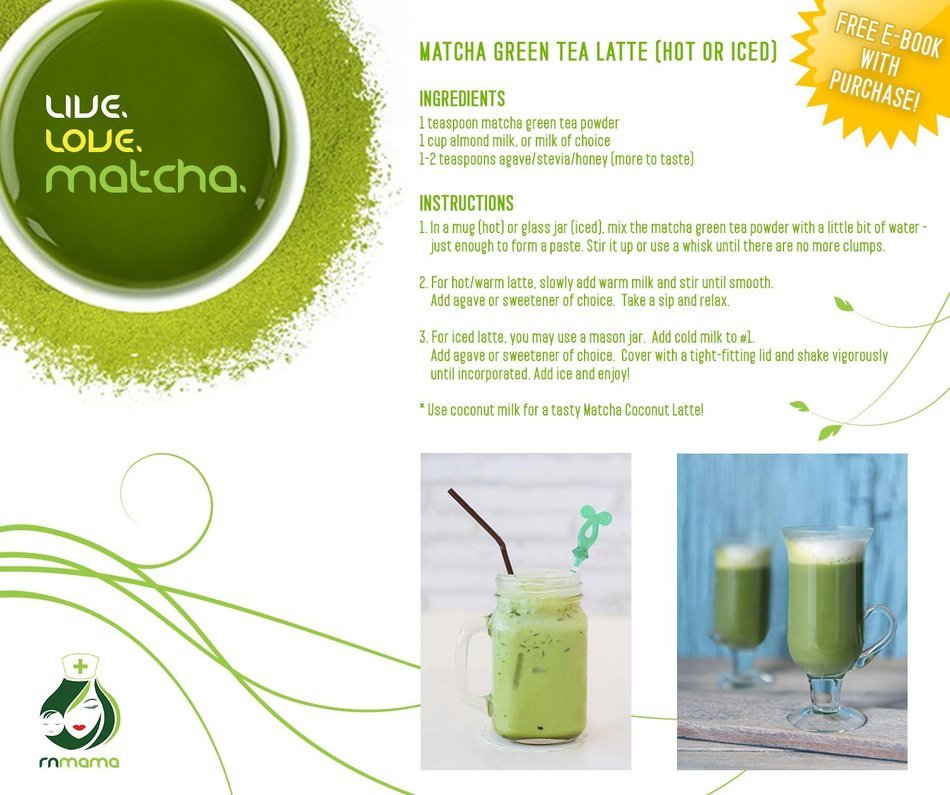Matcha Green Tea Powder Organic 100% USDA - Premium Culinary Grade - 100gms (3.5oz) - Lattes, Smoothies N3