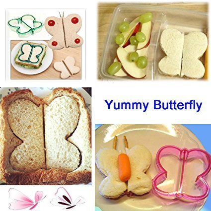 Sell4Style Kids Sandwich Cutter Set of 4 - Sandwich and Bread Crust Cutters in 4 Cute Shapes N2