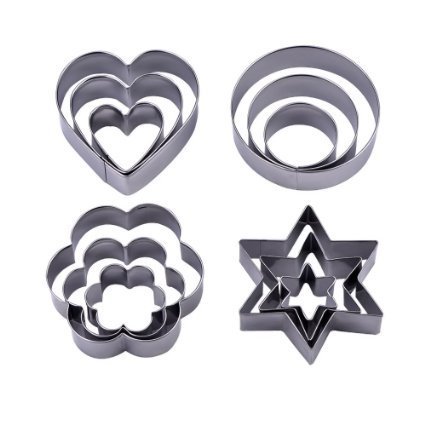 Sell4Style Kids Sandwich Cutter Set of 4 - Sandwich and Bread Crust Cutters in 4 Cute Shapes N5