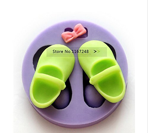Anyana Silicone Fondant Mold Cake Decorating Pastry Gum Pastry Tool Lasion" Shoes Mould