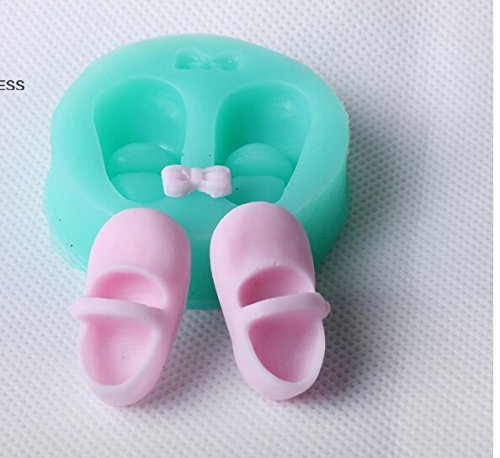 Anyana Silicone Fondant Mold Cake Decorating Pastry Gum Pastry Tool Lasion" Shoes Mould N2