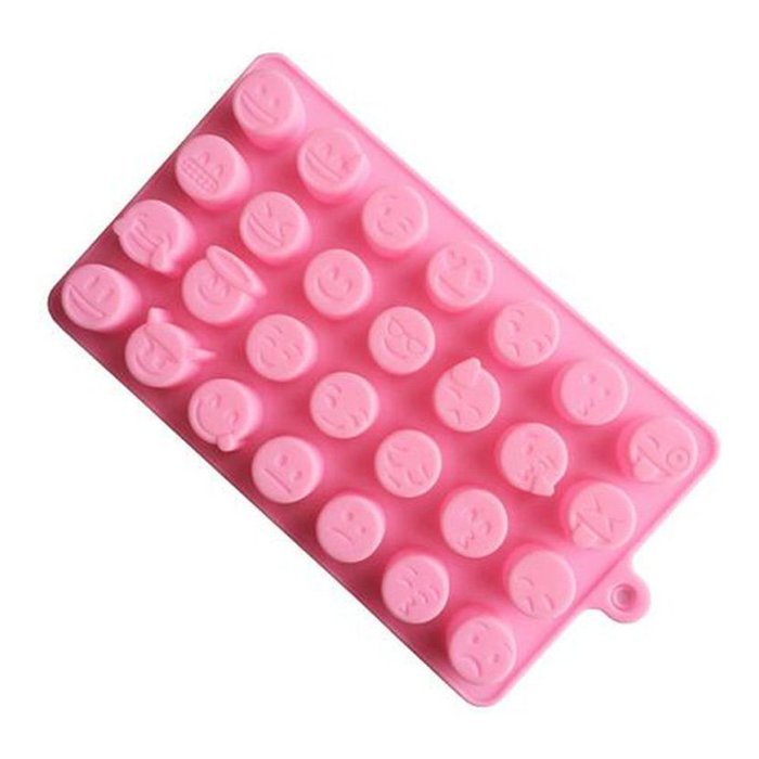Funbase DIY Chocolate Cake Ice Cube Tray 28 Styles Emoji Silicone Mold