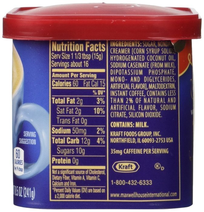 Maxwell House International Coffee Vanilla Bean Latte, 8.5-Ounce Cans (Pack of 6)