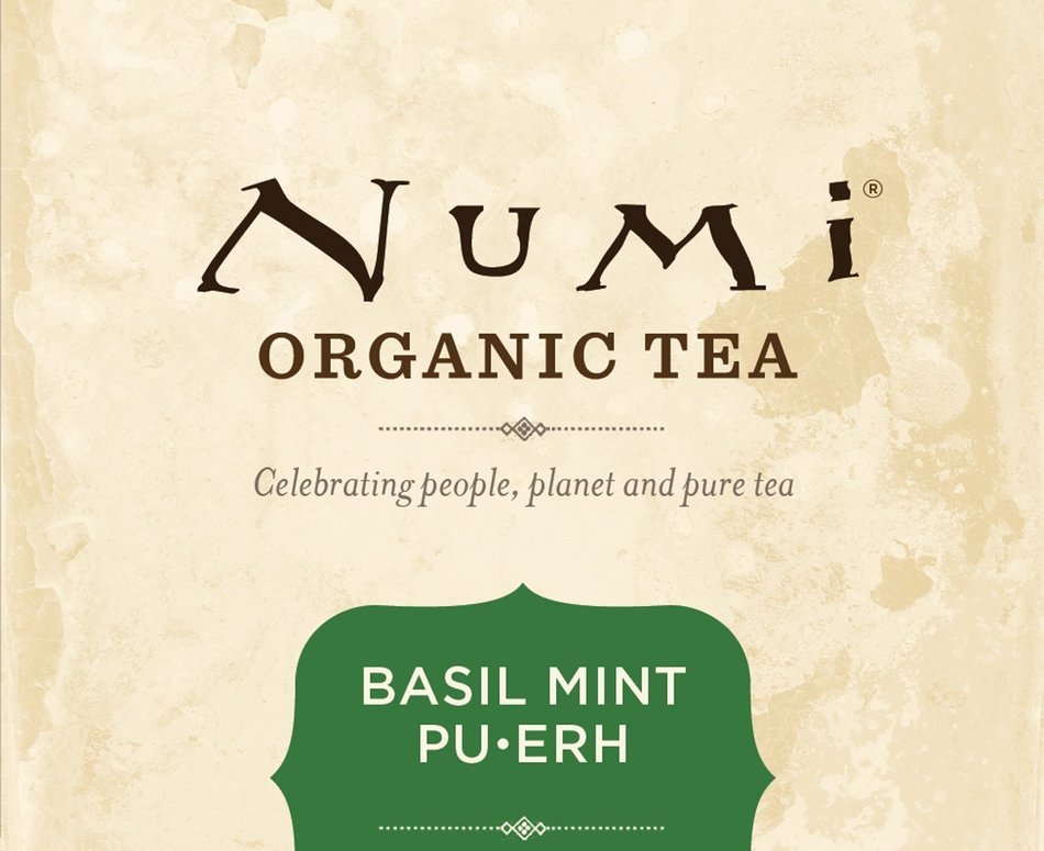 Numi Organic Chocolate Pu-erh Tea, Full Leaf Black Pu-erh Tea, 16 Count Tea Bags N18