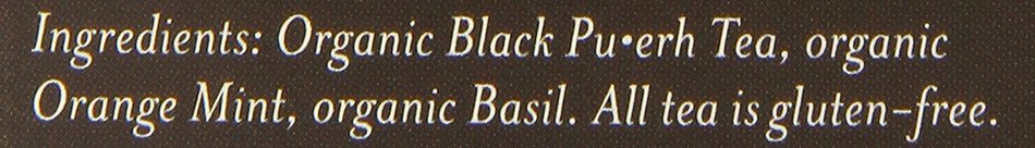 Numi Organic Chocolate Pu-erh Tea, Full Leaf Black Pu-erh Tea, 16 Count Tea Bags N20
