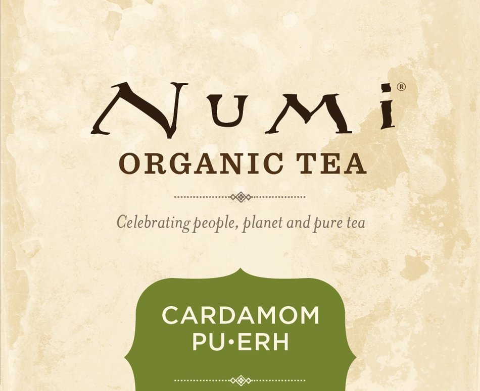Numi Organic Chocolate Pu-erh Tea, Full Leaf Black Pu-erh Tea, 16 Count Tea Bags N36