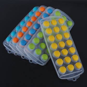 Cylinder Silicone Cake Soap Jelly Cube Ice Tray Molds (Random Color) N6