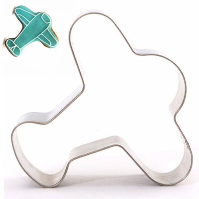 Cake & Cookie Cutters Plane Shape Stainless Steel Cookie Cutter Fondant Cake Mold