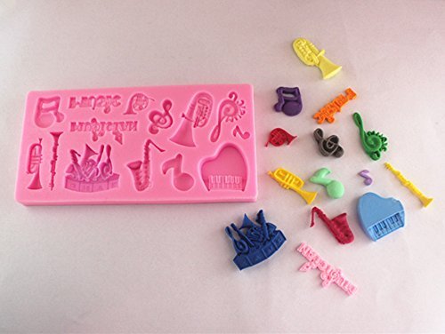 Anyana Novelty Musical Instrument Silicone 3d Cake Mold Cooking Mold Chocolate Fondant N3