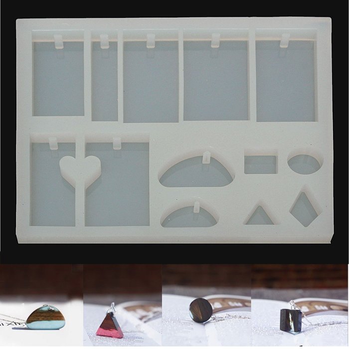 "DIY Silicone Pendant Charm Accessories Mold Design Gift Mould Jewelry Tools" shopping