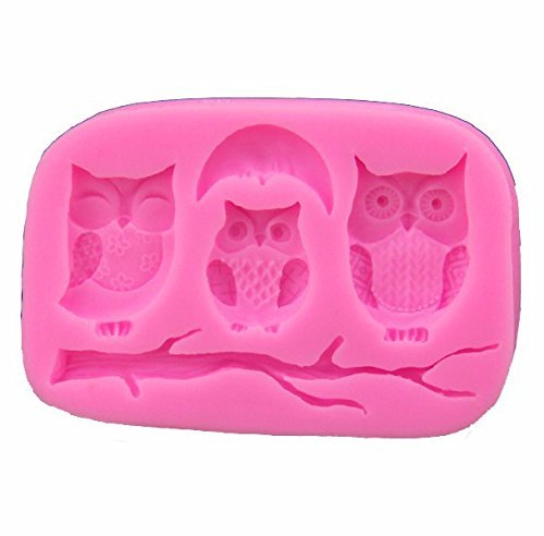 "3D Silicone Owls Moon Fondant Chocolate Mold Mould Cake DIY Decoration" shopping