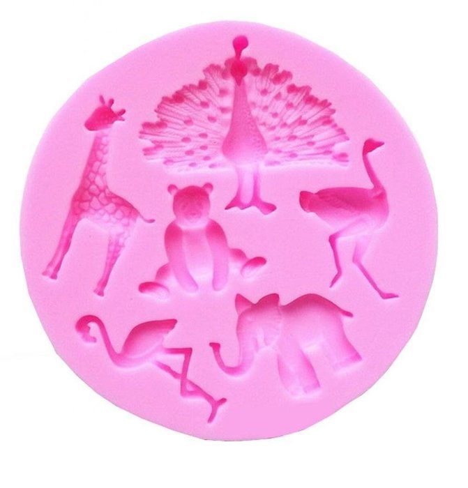 Allforhome(TM) 6 Cavity Animal Cake Decoration Moulds Silicone Cake Chocolate Fondant Mold Sugar paste Sugar Craft...