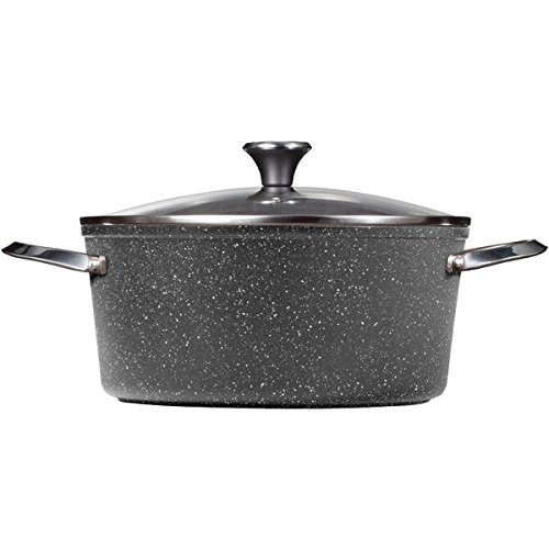 Starfrit 7.2 quart Stock Pot with Lid, Black
