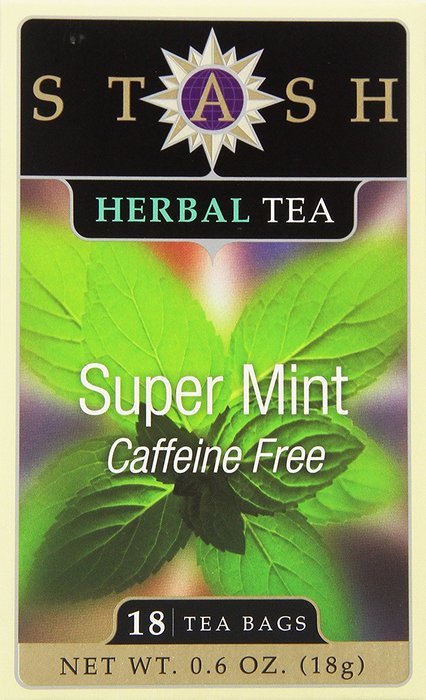 Stash Tea Super Mint Herbal Tea, 100 Count N4