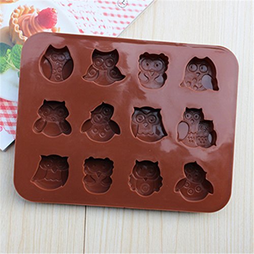 Cutoy Different Owl Design Silicone Cake Fondant Chocolete Jello Soap Candy Gum Paste Molds Clay Moulds DIY Decorating... N2