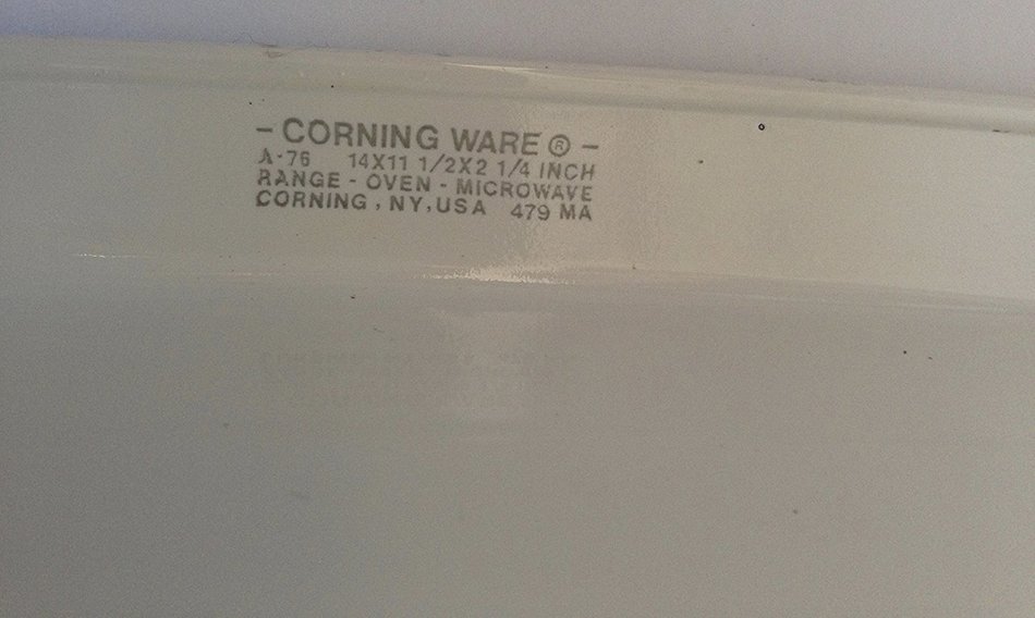 Corning Ware Wildflowers A-76 Bakeware 14" x 11 1/2" x 2 1/4" N4