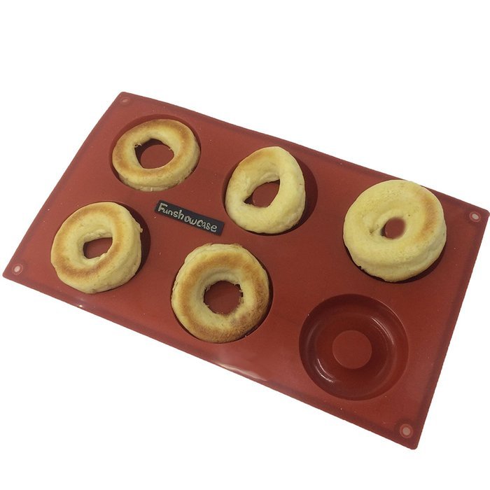 Funshowcase Donut Silicone Mold 6 Cavity 30x17x2cm N2
