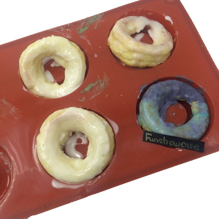 Funshowcase Donut Silicone Mold 6 Cavity 30x17x2cm N3