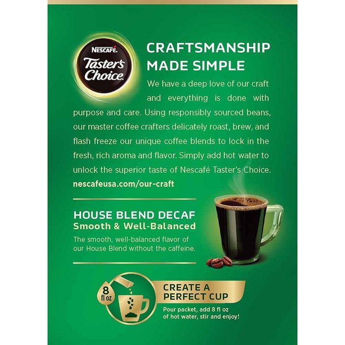 Nescafe Taster's Choice Instant Coffee Beverage, Vanilla (Pack of 8) N6