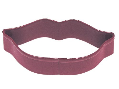 R&M Lips 3.5" Cookie Cutter Red With Brightly Colored, Durable, Baked-on Polyresin Finish