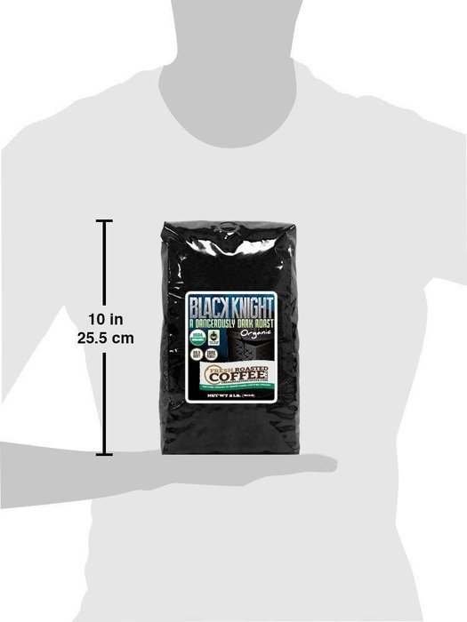 5 Lb. Bag, Black Knight Dark Roast OFT, Whole bean coffee, Fresh Roasted Coffee LLC. N5