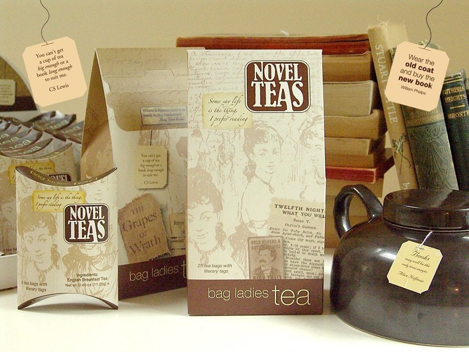 Novel Teas contains 25 teabags individually tagged with literary quotes from the world over, made with the finest... N3