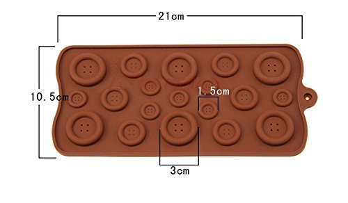 Silicone Gel Mold Mould Baking Tray Button Shape Cake Decoration Mould N4