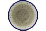Polmedia Polish Pottery 4-inch Stoneware Fluted Bowl H5743E Hand Painted from Ceramika Artystyczna in Boleslawiec... N2