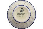 Polmedia Polish Pottery 4-inch Stoneware Fluted Bowl H5743E Hand Painted from Ceramika Artystyczna in Boleslawiec... N5
