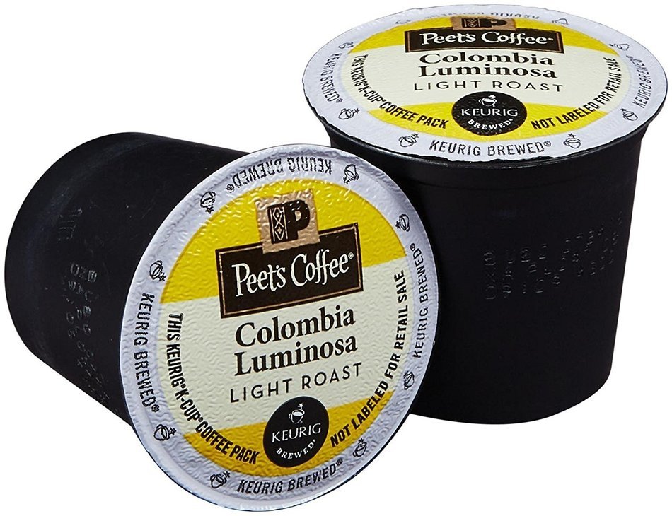 Peet's Coffee Colombia Luminosa Light Roast K Cup Coffee for Keurig K-Cup Brewers 40 count
