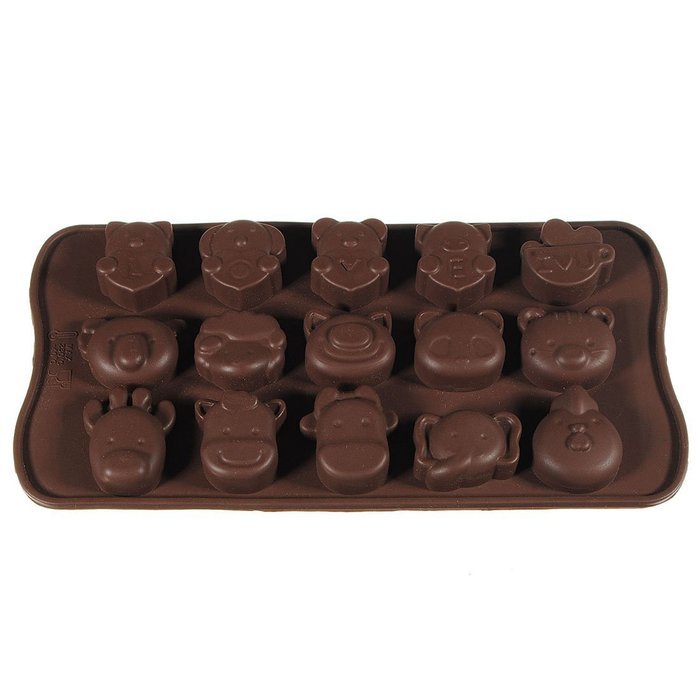 Silicone Cartoon Ice Cube Chocolate Candy Maker Mould Pan