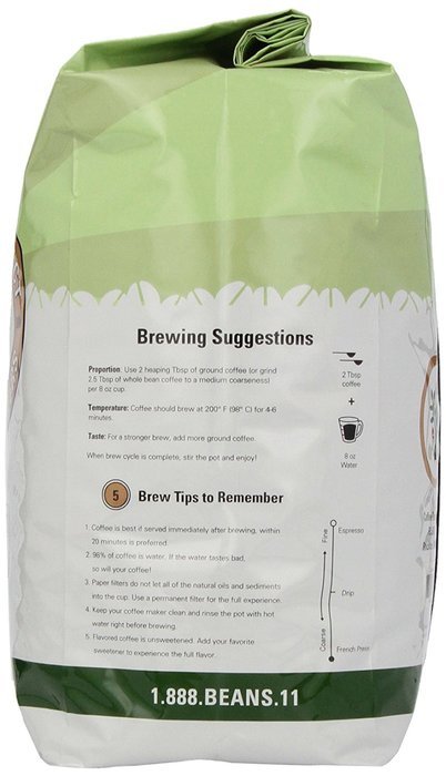 Coffee Bean Direct Poor Man's Blend, Whole Bean Coffee, 5-Pound Bag N6
