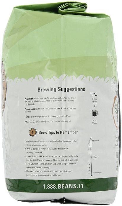 Coffee Bean Direct Poor Man's Blend, Whole Bean Coffee, 5-Pound Bag N23