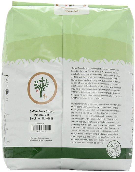 Coffee Bean Direct Poor Man's Blend, Whole Bean Coffee, 5-Pound Bag N24