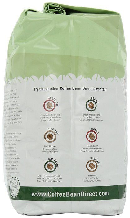 Coffee Bean Direct Poor Man's Blend, Whole Bean Coffee, 5-Pound Bag N30
