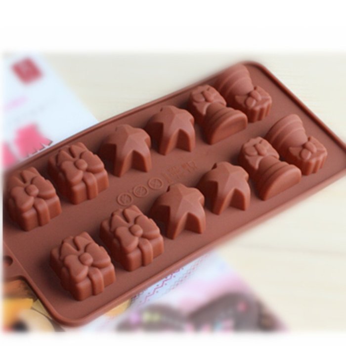 EVTECH(TM) Christmas Gift and Star Style Silicone Gel Non Stick Cake Bread Mousse Biscuit Ice Pudding Mold Chocolate...