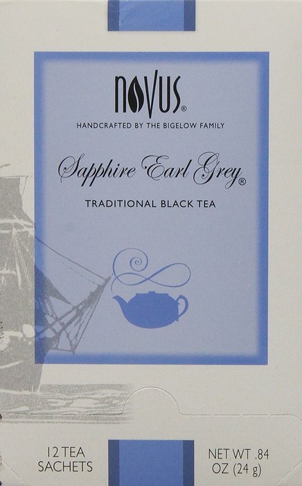 Novus Sapphire Earl Grey Tea, 12 Count Tea Bags